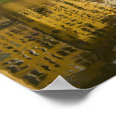 Poster Italie, Florence, Réflexions sur le fleuve Arno (Coin)