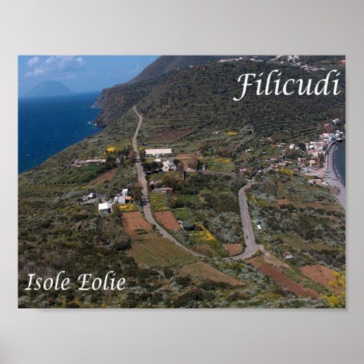 Poster Italie - Îles Éoliennes - Filicudi - (Devant)