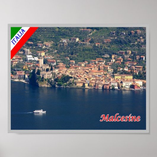 Poster Italie - Lac de Garde - Malcesine - (Devant)