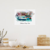 Poster ** Italie Langue italienne Art Cinque Terra AP12 (Cuisine)