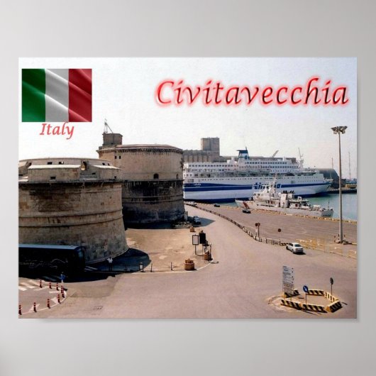 Poster Italie - Latium - Civitavecchia - (Devant)