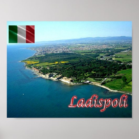 Poster Italie - Latium - Ladispoli - (Devant)