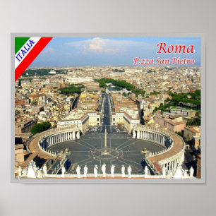 Poster Italie - Latium - Rome - Carré Saint-Pierre -