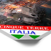 Poster Italie - Ligurie - Cinque Terre - Vernazza - (Coin)