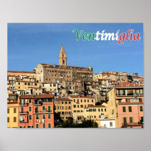 Poster Italie - Ligurie - Vintimille -