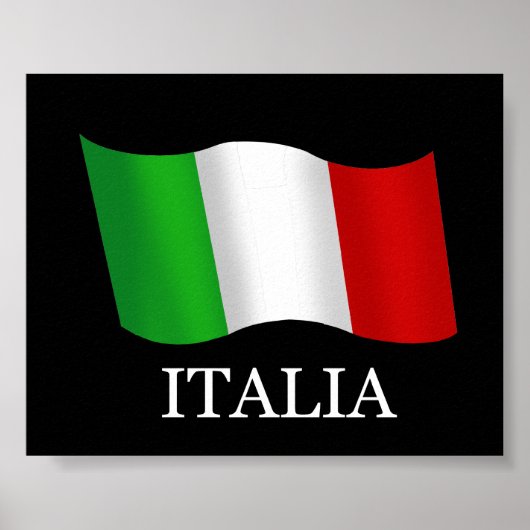 Poster Italie Meilleur vendeur drapeau ondulé pour les It (Devant)