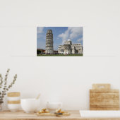 Poster Italie, Pise. Tour de Pise et (Cuisine)