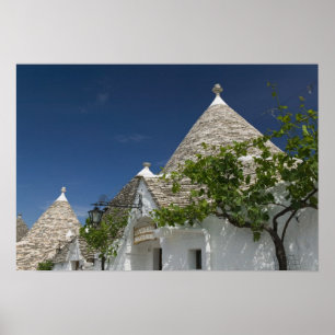 Poster Italie, Pouilles, Alberobello, Terra dei Trulli, 2
