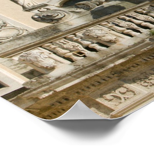 Poster Italie, Pouilles, Lecce, Piazza del Duomo, Palazzo (Coin)