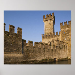 Poster Italie, province de Brescia, Sirmione. Castello