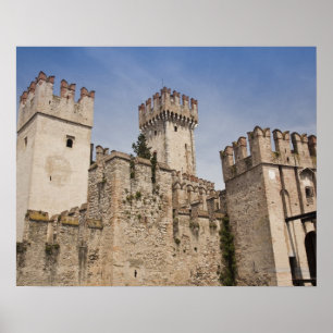 Poster Italie, province de Brescia, Sirmione. Castello 2