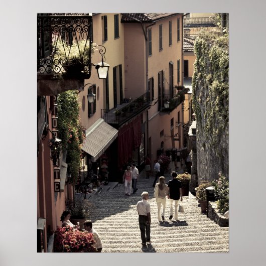 Poster Italie, Province de Côme, Bellagio. Salita 2 (Devant)
