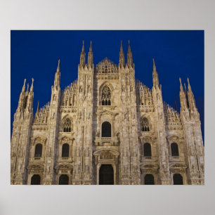 Poster Italie, province de Milan, Milan. Cathédrale de Mi