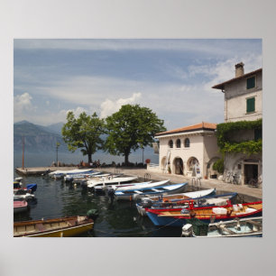 Poster Italie, province de Vérone, Malcesine. Cassone anc