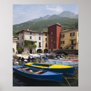Poster Italie, province de Vérone, Malcesine. Cassone vie