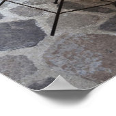 Poster Italie, Sardaigne, Castelsardo. Tables de café. (Coin)