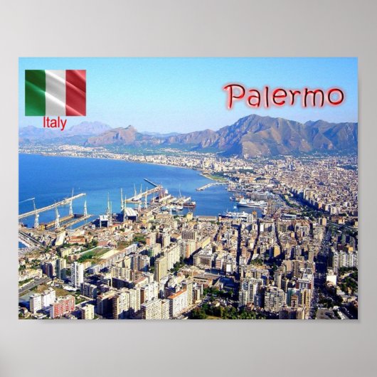 Poster Italie - Sicile - Palerme - (Devant)