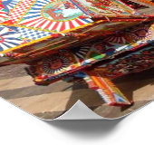 Poster Italie - Sicile - Panier sicilien - (Coin)