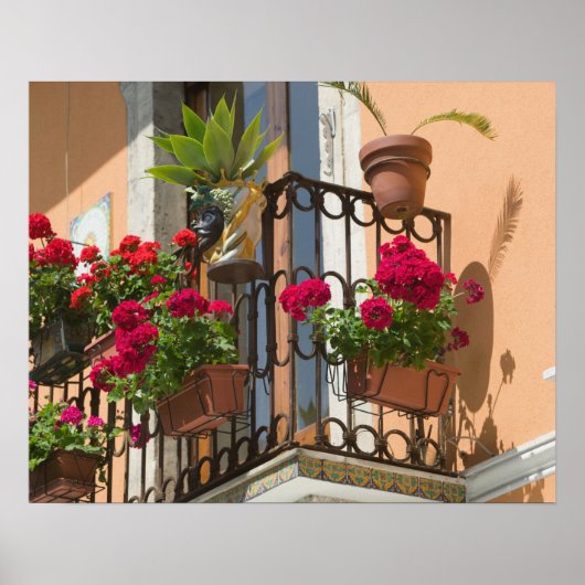 Poster ITALIE, Sicile, TAORMINE : Corso Umberto 1, (Devant)