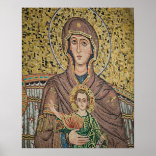 Poster ITALIE, Sicile, TAORMINE : Corso Umberto 1, Mosaïq