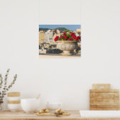 Poster Italie, Sicile, Termini Imerese, Vue & Fleurs (Cuisine)