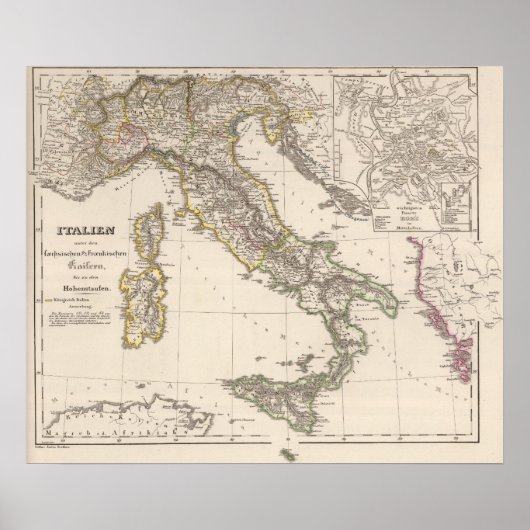 Poster Italie sous la Saxe (Devant)