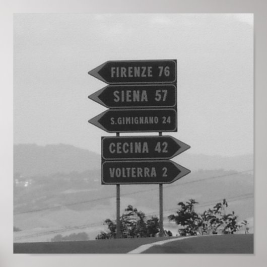 Poster Italie - Toscane (Devant)