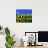 Poster Italie, Toscane, Greve. Les vignobles du Castello (Bureau à domicile)