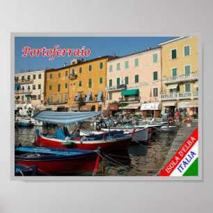 Poster Italie - Toscane - Isola d'Elba - Portoferraio -