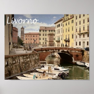 Poster Italie - Toscane - Livourne -