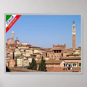 Poster Italie - Toscane - Sienne -