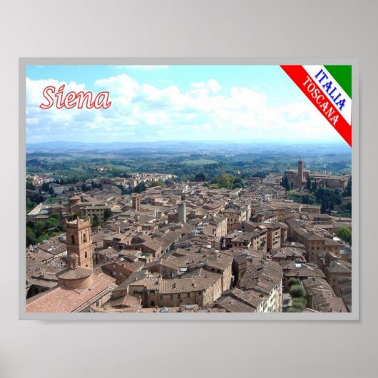 Poster Italie - Toscane - Sienne - (Devant)