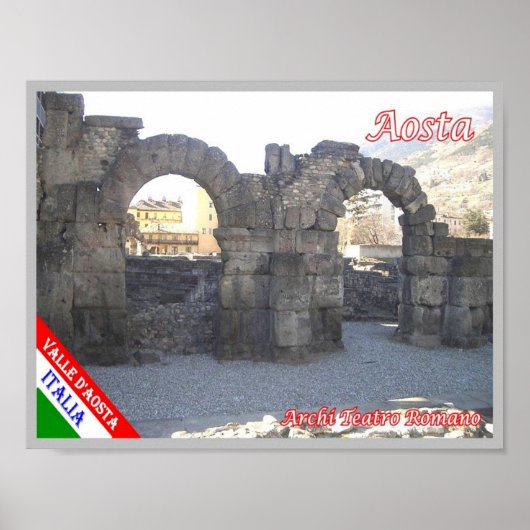 Poster Italie - Vallée d'Aoste - Aoste - Arches - (Devant)