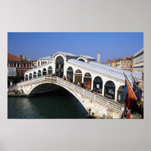 Poster Italie, Vénétie, Venise, Pont du Rialto