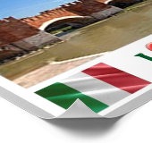 Poster Italie - Vénétie - Vérone - Ponte di Castel Vecchi (Coin)