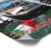 Poster Italie - Venise - Gondolas - (Coin)