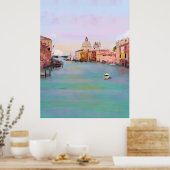 Poster Italie Venise grand canal peinture (Cuisine)