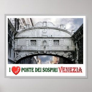 Poster Italie - Venise - Pont Palais des Soupirs -