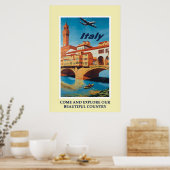 Poster Italie vintage Tourisme italien (Cuisine)