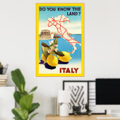 Poster Italie ~ Vintage voyage (Bureau à domicile)