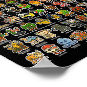 Poster Italien-brainrot Gen Z Drôle Mème 90 Brainrot Char (Coin)