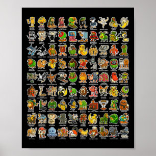 Poster Italien-brainrot Gen Z Drôle Mème 90 Brainrot Char