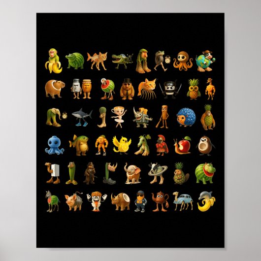 Poster Italien Brainrot Gen-z Mème Funny Cerveau Rot Kids (Devant)