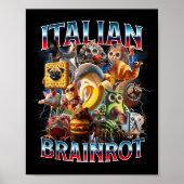 Poster Italien Cerveau Rot Italien Brainrot Drôle Mèmes G (Devant)
