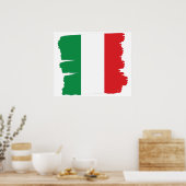 Poster italien Drapeau Italie (Cuisine)