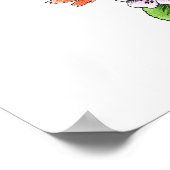 Poster Italien greyhound whippet chien portrait fleurs ar (Coin)