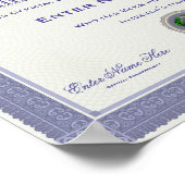 Poster Italien par certification par injection amusant (Coin)