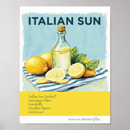 Poster italien Sun Recipe (Devant)
