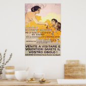Poster italien vintage 1917 (Cuisine)