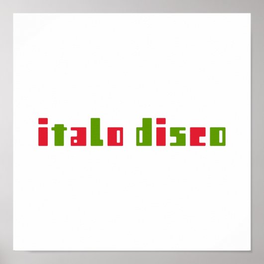 POSTER ITALO DISCO (Devant)